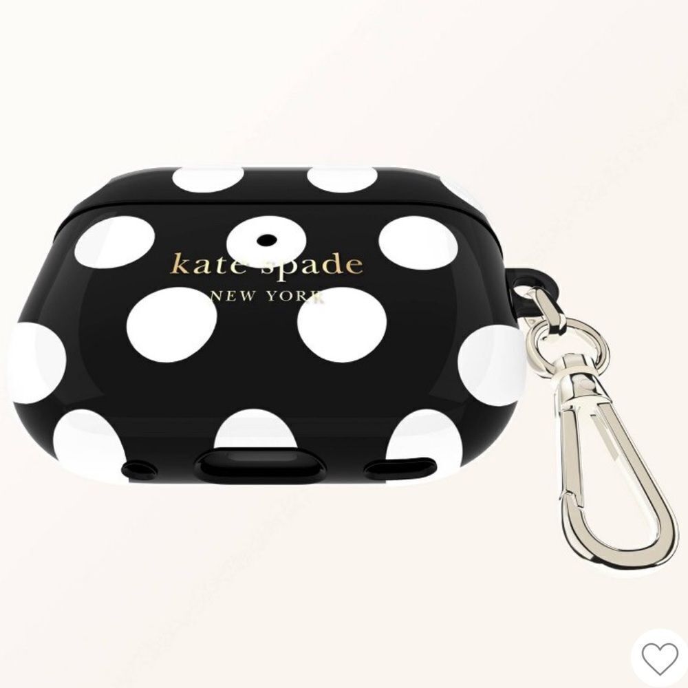 kate spade x Target Black White Polka Dot Apple AirPods Pro Protective Case - Picture 7 of 15
